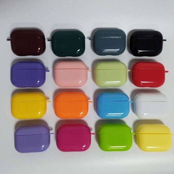 光面糖果TPUpro2耳机壳保护套airpods1/2/3代适用苹果果冻耳机套