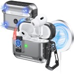 支架弹盖适用airpodspro3耳机壳苹果airpods4 pro2二代蓝牙保护套