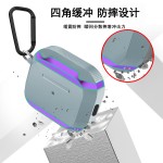跨境新款4代蓝牙耳机金属防摔保护壳用于AirPodspro3系列耳机保护