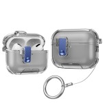 带支架适用airpodspro3保护壳透明弹盖苹果4代airpods4耳机保护套