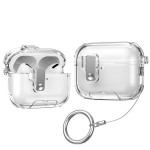 带支架适用airpodspro3保护壳透明弹盖苹果4代airpods4耳机保护套