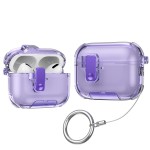 带支架适用airpodspro3保护壳透明弹盖苹果4代airpods4耳机保护套