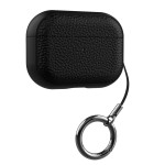 简约荔枝纹皮质适用airpods4代保护套二代3代pro2苹果蓝牙耳机壳