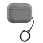 简约荔枝纹皮质适用airpods4代保护套二代3代pro2苹果蓝牙耳机壳