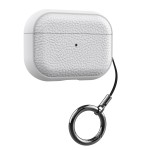 简约荔枝纹皮质适用airpods4代保护套二代3代pro2苹果蓝牙耳机壳