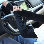 厂家直销冬季加厚加绒保暖袖套男女长款高弹防寒手臂胳膊套袖批发