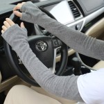 厂家直销秋冬保暖袖套臂男女长款护臂露指套袖空调房加厚手套批发