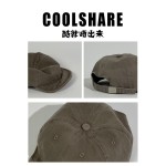 美式嘻哈复古短檐棒球帽潮流街头软顶帽子男日系小帽檐鸭舌帽女