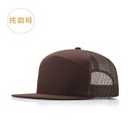 亚马逊新款7片布网帽子理查德森卡车帽货车帽透气遮阳棒球帽定制