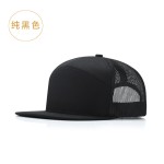 亚马逊新款7片布网帽子理查德森卡车帽货车帽透气遮阳棒球帽定制