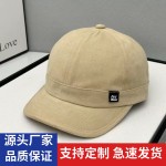 短檐软顶鸭舌帽子男女夏季点点棒球帽百搭圆顶成人薄款清新甜美