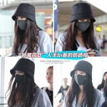 杨幂同款渔夫帽子女秋冬2023新款高级感大头围黑色素颜神器水桶帽
