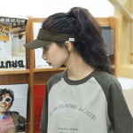 夏季男士防晒帽跑步帽透气空顶遮阳帽速干帽子男太阳帽空顶帽女