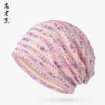 新品春秋季包头帽薄款女双层柔软网镂空透气不闷时尚显脸瘦套头帽