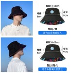 大头围渔夫帽子男士夏季潮遮阳帽韩版防晒帽女显脸小日系太阳帽