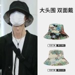 大头围渔夫帽子男潮冬季大帽檐百搭遮脸盆帽显脸小大码遮阳帽显瘦