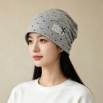 A类纯棉春秋薄款月子帽产后妈妈头巾帽舒适透气四季睡觉帽无压感