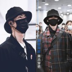 黑色渔夫帽男潮夏季帽子大头围日系防晒遮阳帽双面男士太阳帽薄款