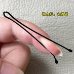 美发造型盘发夹u型夹发夹黑卡子一字夹圆头盒装发饰钢丝夹高弹性