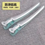 美发夹子发型师专用剪发夹子鸭嘴夹一字水晶长嘴夹铝片无痕夹子