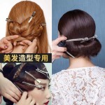 无痕发夹美发专用刘海夹碎发边夹一字夹不锈钢纹理鸭嘴夹夹子焗油