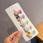夏季热卖韩版儿童发饰树脂卡通发夹宝宝包夹花朵发夹女童头饰厂家