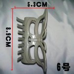 美发耐高温固定夹子陶瓷数码热烫机器夹烫发卷发隔热棉夹发廊使用