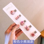 淘宝热卖韩版儿童发饰树脂卡通发夹包夹花朵发夹女童头饰小号发卡