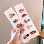 淘宝热卖韩版儿童发饰树脂卡通发夹包夹花朵发夹女童头饰小号发卡