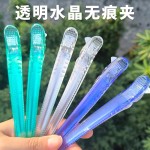 美发夹剪发夹子水晶夹子分区夹子透明一字夹无痕定位夹鸭嘴夹大号