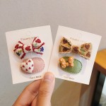 全包发夹宝宝发夹网红婴幼儿头饰婴儿发卡刘海夹前额洋气秋冬新款
