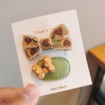 全包发夹宝宝发夹网红婴幼儿头饰婴儿发卡刘海夹前额洋气秋冬新款