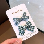 儿童婴儿发夹不伤发韩版宝宝可爱女孩全包布蝴蝶结碎花发饰品发卡