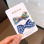 儿童婴儿发夹不伤发韩版宝宝可爱女孩全包布蝴蝶结碎花发饰品发卡