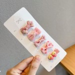 2024新韩版儿童发饰套装发夹蝴蝶结婴幼儿全包夹宝宝刘海夹边夹