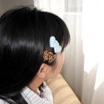 Tagi.怦怦爱心钻石多色拼接可爱头饰边夹亚克力刘海发夹