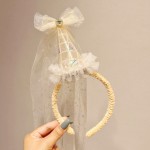 网红生日帽头纱发箍 女童生日派对氛围感头饰 拍照道具现货批发