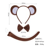 儿童角色扮演道具小猴发箍 表演派对装饰装扮 卡通动物头饰猴头箍