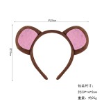 儿童角色扮演道具小猴发箍 表演派对装饰装扮 卡通动物头饰猴头箍