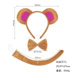 儿童角色扮演道具小猴发箍 表演派对装饰装扮 卡通动物头饰猴头箍