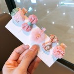 新款婴幼儿发夹女宝宝发量少全包布不伤发汗毛夹发卡夹子儿童发饰