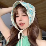 韩版镂空钩花三角巾手工针织发带女复古网红甜美小雏菊头巾女