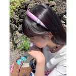 Tagi.想象爱心怦怦镶钻珍珠鼓鼓复古真丝发箍高颅顶头箍