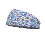 跨境瑜伽弹力头带运动健康束发带女发带吸汗防滑头带彩色发带批发