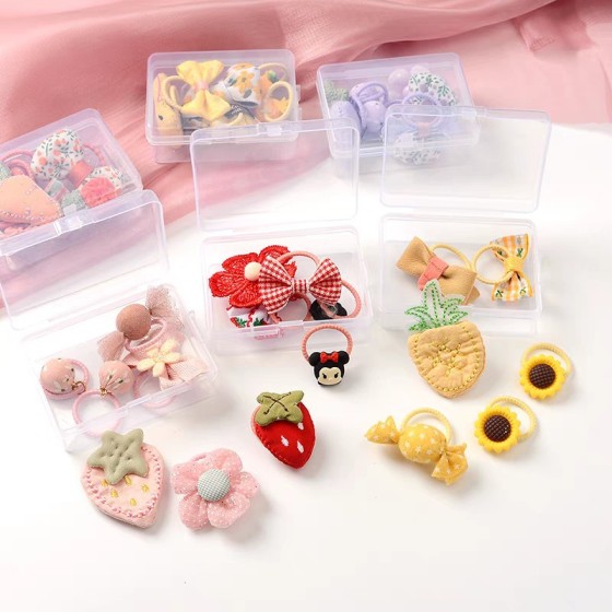 宝宝小皮筋婴儿迷你发圈可爱儿童布艺卡通小女孩头绳不伤发头饰品