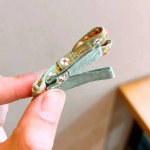 儿童婴儿发夹不伤发韩版宝宝可爱女孩全包布蝴蝶结碎花发饰品发卡