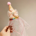 爱莎主题生日布置派对帽子女孩女童头纱皇冠装饰周岁场景拍照道具