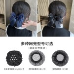 头花女职业护士发网工作盘头发头饰空姐上班盘发网兜发饰2025新款