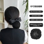 护士头花女职业发网女盘头发银行空姐网兜服务员简约高档头饰发饰
