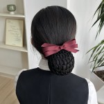 护士头花女职业发网女盘头发银行空姐网兜服务员简约高档头饰发饰